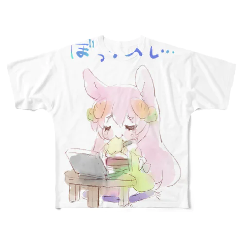 ぼっちめしみこちゃん All-Over Print T-Shirt