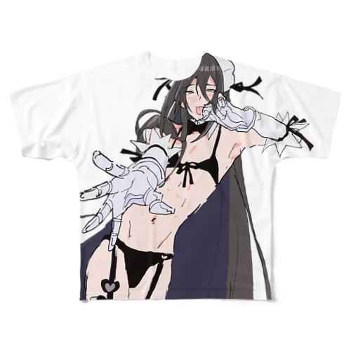 スーパーロングメイド♂Tシャツ フルグラフィックTシャツ