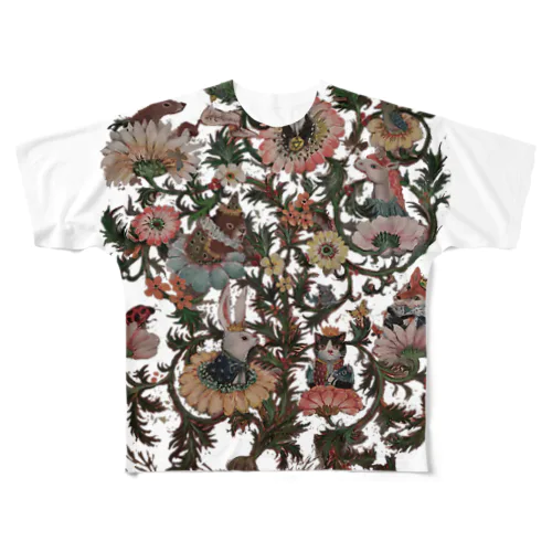 floral alchemy フルグラフィックTシャツ