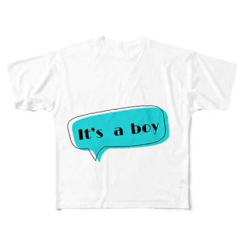 It’s a boy フルグラフィックTシャツ