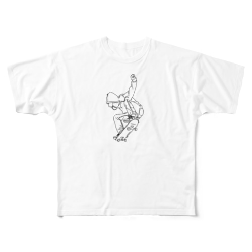 スケートボーダー All-Over Print T-Shirt
