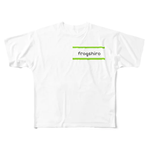 frogshiro　かえるのしろう フルグラフィックTシャツ