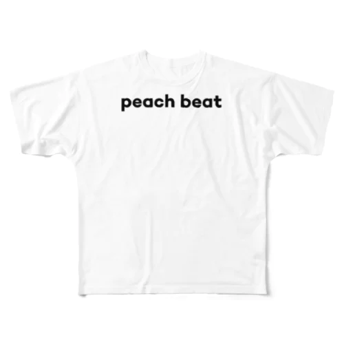 peach beat All-Over Print T-Shirt