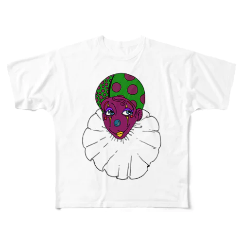 ピエロの魔法 All-Over Print T-Shirt