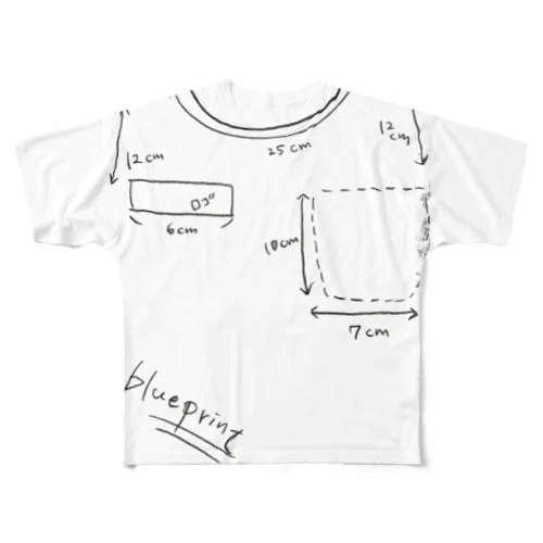 設計中Tシャツ All-Over Print T-Shirt