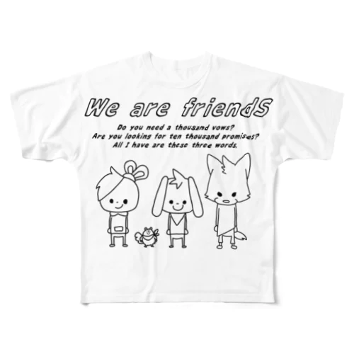 ロップとおともだち(リクエスト2) All-Over Print T-Shirt