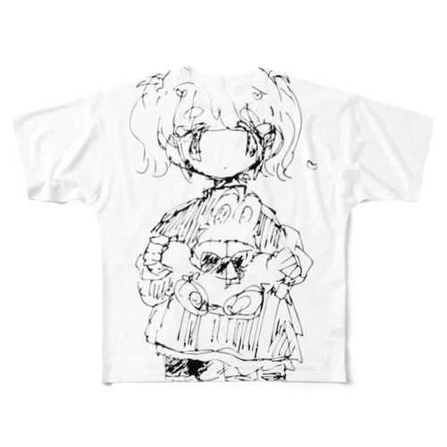 girl フルグラフィックTシャツ