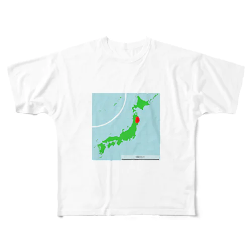 Iwate All-Over Print T-Shirt