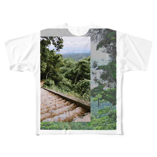 mountain view フルグラフィックTシャツ