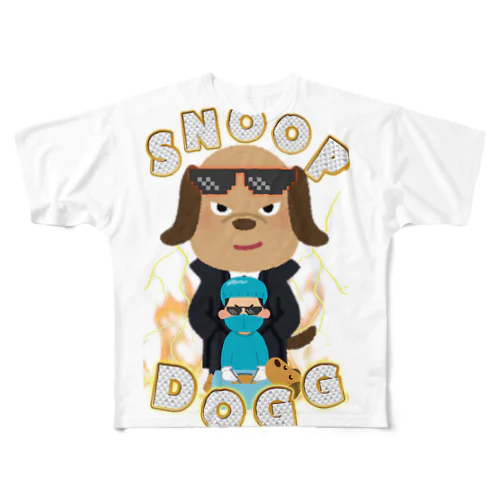 The dog?raptees  フルグラフィックTシャツ