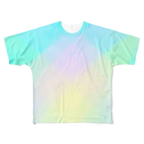 rainbow フルグラフィックTシャツ