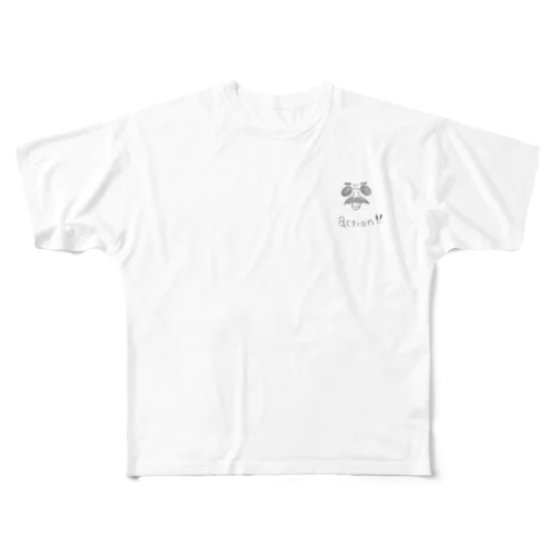 アクション父ちゃん All-Over Print T-Shirt