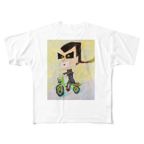 自転車暴走族 All-Over Print T-Shirt