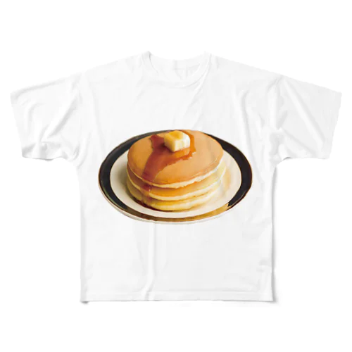 ホットケーキです フルグラフィックTシャツ