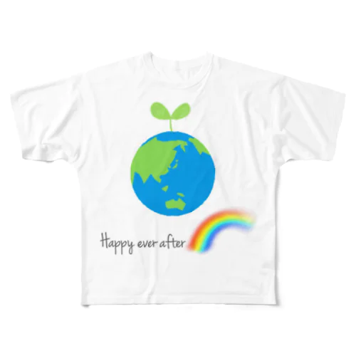 Happy ever after 1-2 フルグラフィックTシャツ