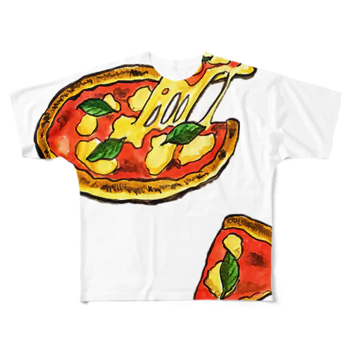 PIZZA フルグラフィックTシャツ