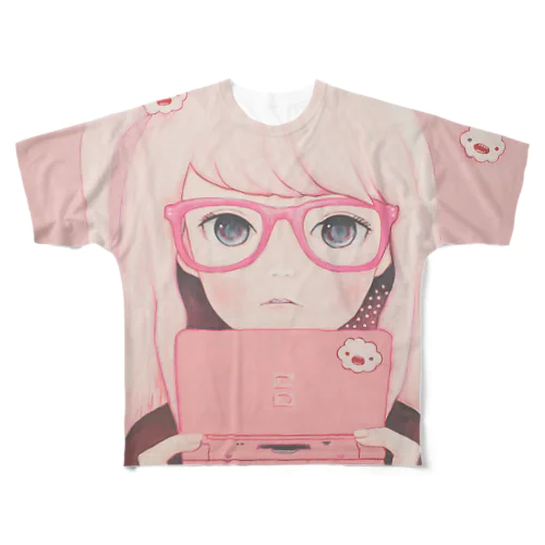 Gamegirl Girl フルグラフィックTシャツ