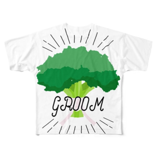 ペア(GROOM)　ブロッコリー All-Over Print T-Shirt