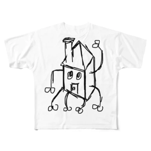 家っしーTシャツ All-Over Print T-Shirt
