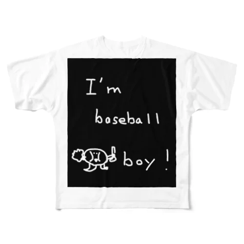 野球選手 All-Over Print T-Shirt