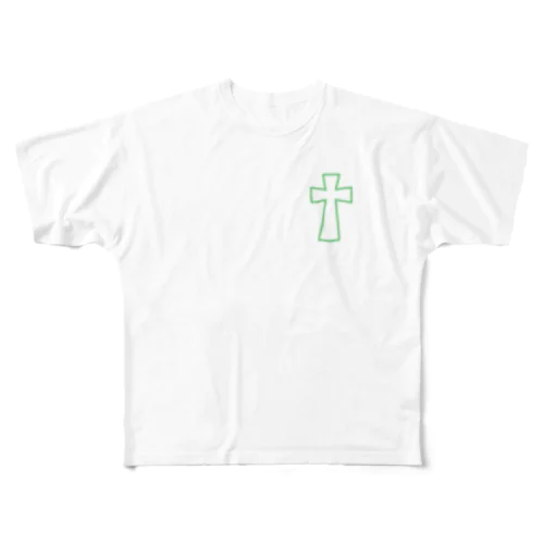 Neon Cross フルグラフィックTシャツ