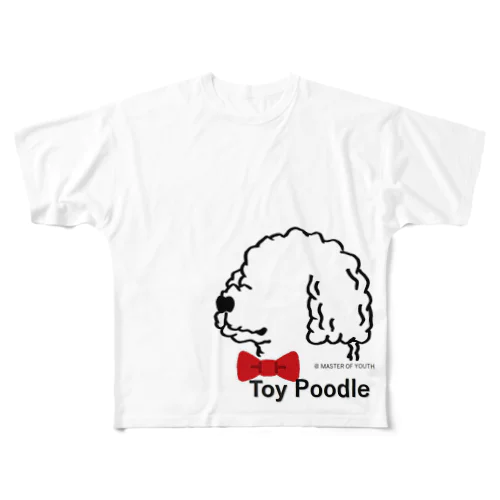 トイプードル紳士バージョン（愛犬シリーズ） All-Over Print T-Shirt