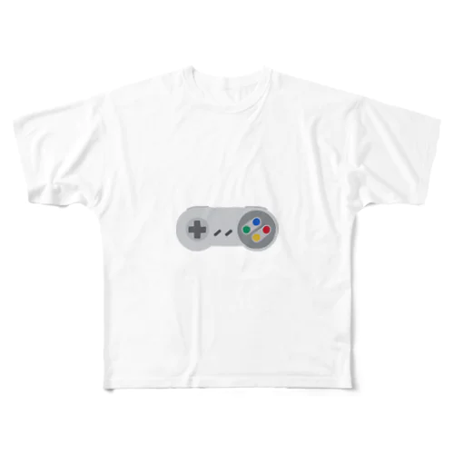 スーパーファミコン風　Tシャツ フルグラフィックTシャツ