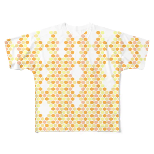 ハニカム All-Over Print T-Shirt