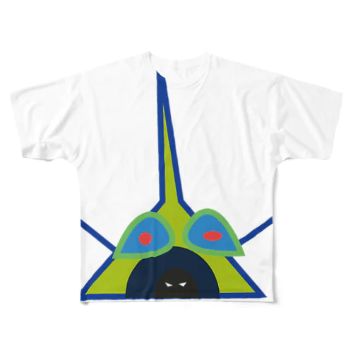 電波B(カラー3) フルグラフィックTシャツ