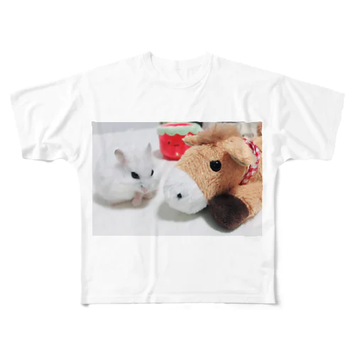 ハムスター&ポニー🐹🐴 フルグラフィックTシャツ