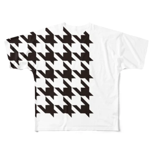 Houndtooth 3 All-Over Print T-Shirt