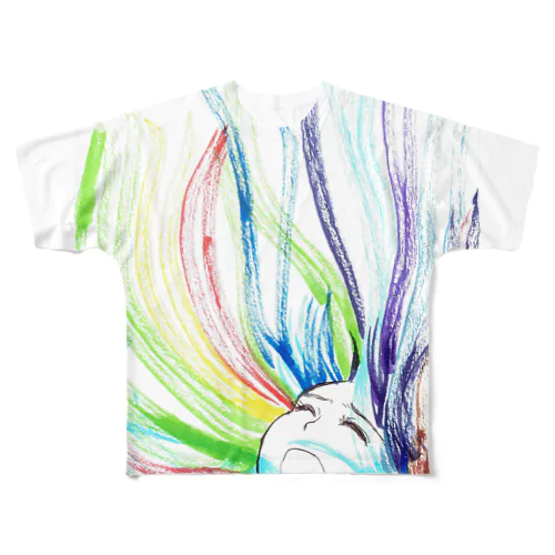 カラフルすくりーむ All-Over Print T-Shirt