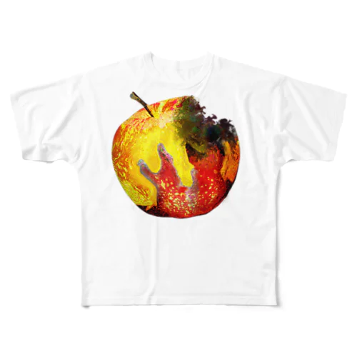 Golden rotten apple All-Over Print T-Shirt