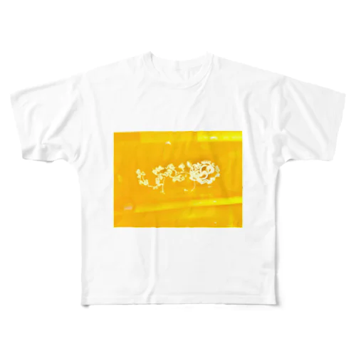 ウニョウニョきいろ All-Over Print T-Shirt