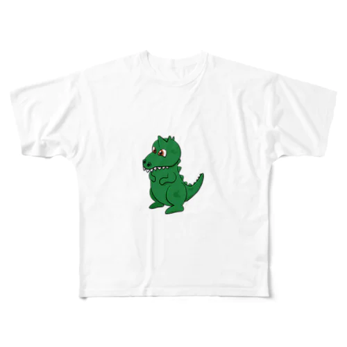 恐竜　Tシャツ フルグラフィックTシャツ