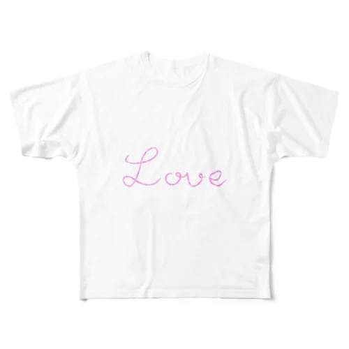 Love フルグラフィックTシャツ