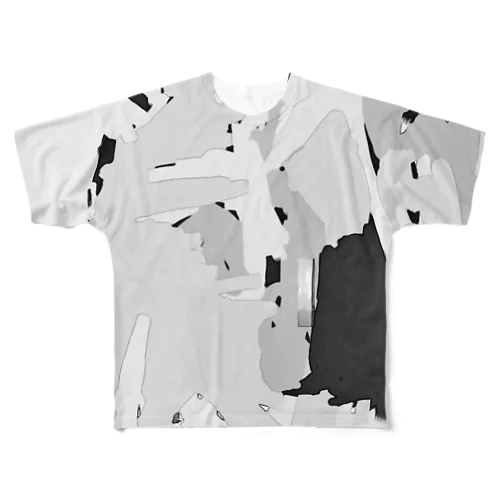 モノクロ All-Over Print T-Shirt