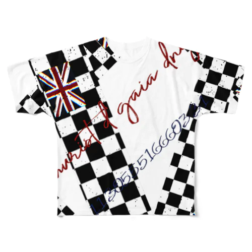 チェッカーUJ All-Over Print T-Shirt