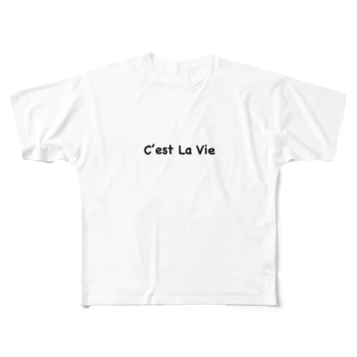 C'est La Vie フルグラフィックTシャツ