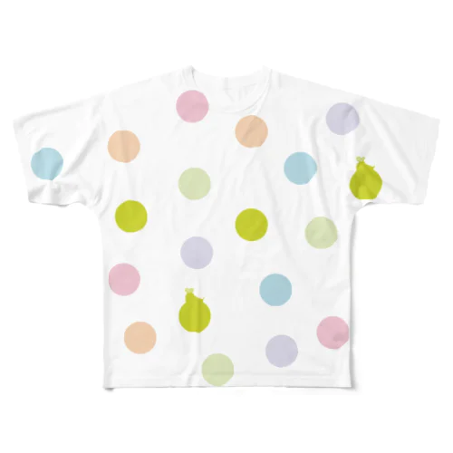 La HIKACO Original "Polka dot" フルグラフィックTシャツ