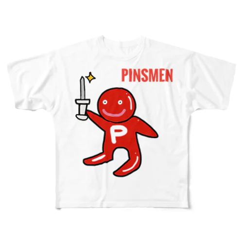 ピンズMen（ぴんずめん・PinsMen） フルグラフィックTシャツ