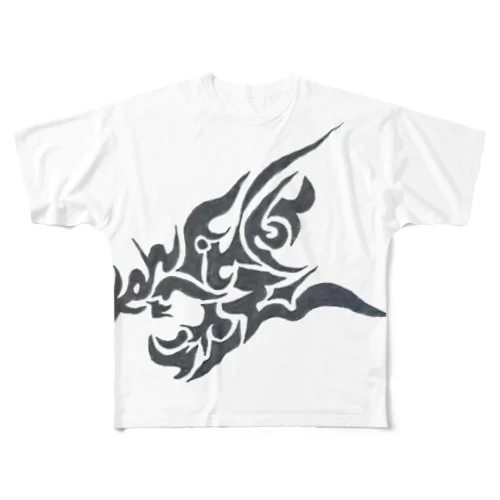 ドラゴン フルグラフィックTシャツ