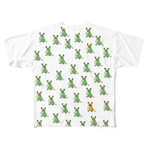 エイリアンがいっぱい All-Over Print T-Shirt