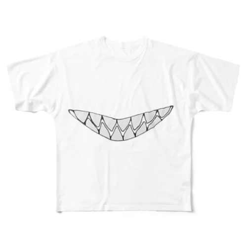 Yatamame ブランド -ギザ歯- All-Over Print T-Shirt