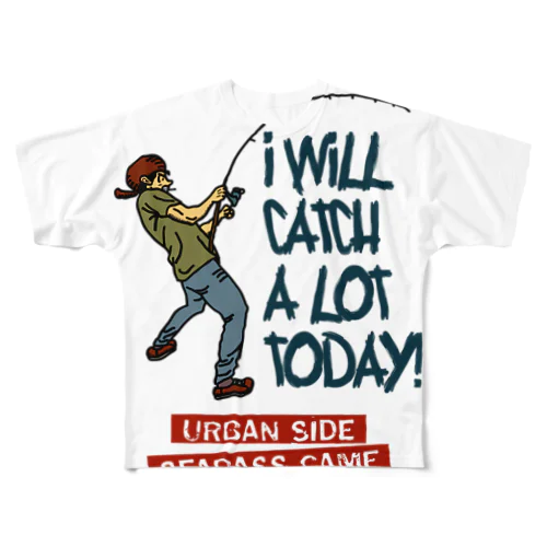 URBAN SIDE SEABASS GAME フルグラフィックTシャツ