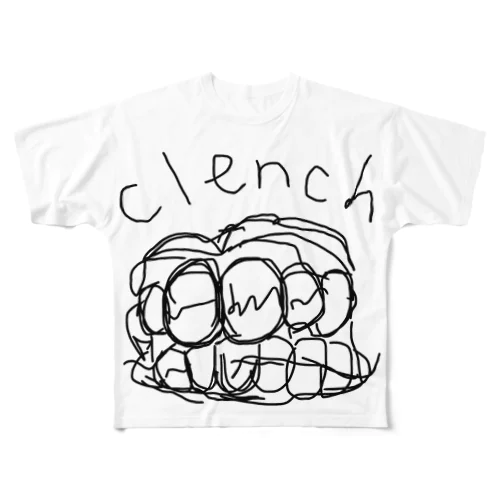 clench フルグラフィックTシャツ