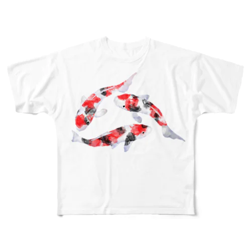 錦鯉 All-Over Print T-Shirt