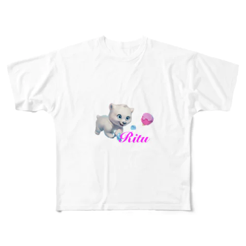 猫族＊犬族の部屋『Ritu』5 All-Over Print T-Shirt