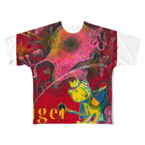 たたかうとらちゃん All-Over Print T-Shirt