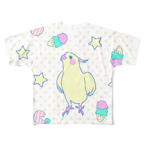 オカメインコ All-Over Print T-Shirt